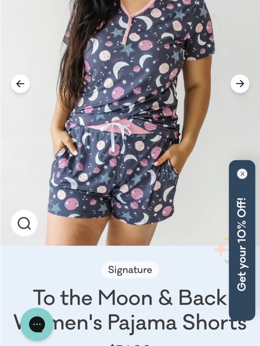 Like new! Little Sleepies To the moon and back  Women's Short Pajama Set